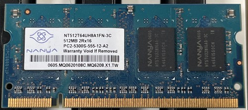Nanya nt512t64uh8a1fn 3c - 2x,